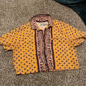 Urban Outfitters Button Crop Top